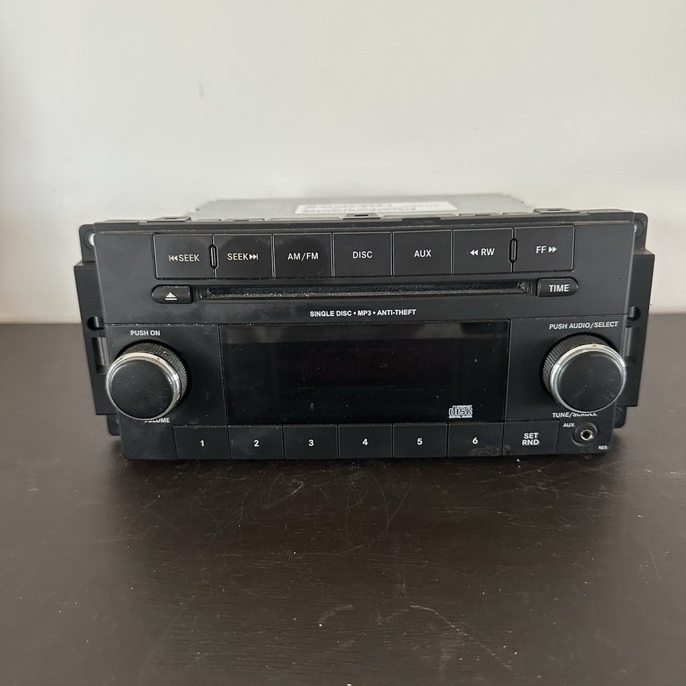 Chrysler Stereo AM FM Radio Single MP3 CD PLAYER AUX Not Tested